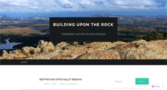 Desktop Screenshot of buildingupontherock.wordpress.com