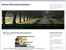 Tablet Screenshot of horizonedusys.wordpress.com