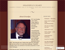 Tablet Screenshot of grandpasdiary.wordpress.com