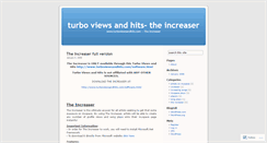 Desktop Screenshot of abouttheincreaser.wordpress.com