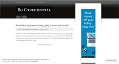 Desktop Screenshot of boconfidential.wordpress.com