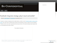 Tablet Screenshot of boconfidential.wordpress.com