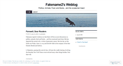 Desktop Screenshot of fakename2.wordpress.com