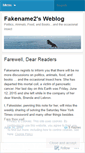 Mobile Screenshot of fakename2.wordpress.com