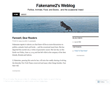 Tablet Screenshot of fakename2.wordpress.com