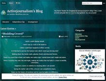 Tablet Screenshot of activejournalism.wordpress.com