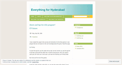 Desktop Screenshot of hyderabadigr8.wordpress.com