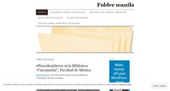 Desktop Screenshot of foldermanila.wordpress.com