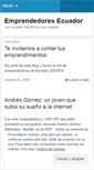 Mobile Screenshot of emprendedoresecuador.wordpress.com