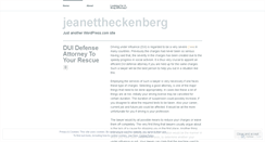 Desktop Screenshot of jeanettheckenberg.wordpress.com
