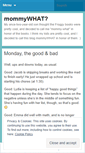 Mobile Screenshot of mommywhat.wordpress.com