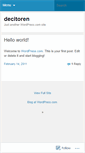 Mobile Screenshot of decitoren.wordpress.com