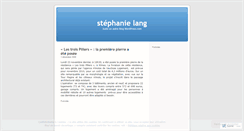 Desktop Screenshot of langstephanie.wordpress.com
