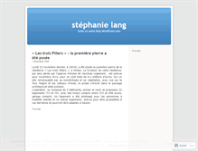 Tablet Screenshot of langstephanie.wordpress.com