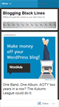 Mobile Screenshot of bloggingblacklines.wordpress.com