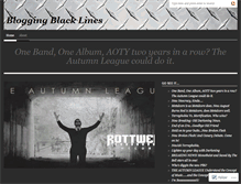 Tablet Screenshot of bloggingblacklines.wordpress.com