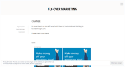 Desktop Screenshot of flyovermarketing.wordpress.com