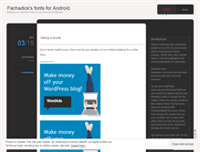 Tablet Screenshot of fachadick.wordpress.com