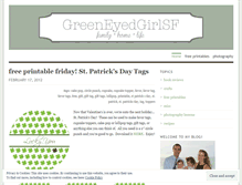 Tablet Screenshot of greeneyedgirlsf.wordpress.com