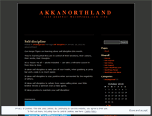Tablet Screenshot of akkanorthland.wordpress.com
