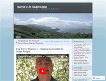 Tablet Screenshot of boomerslifesolutions.wordpress.com