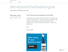 Tablet Screenshot of denisemichelledesigns.wordpress.com