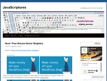 Tablet Screenshot of javascriptures.wordpress.com