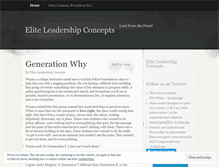 Tablet Screenshot of eliteleadershipconcepts.wordpress.com