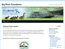 Tablet Screenshot of bigriverfoundation.wordpress.com