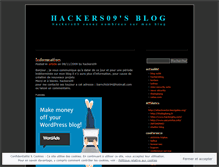 Tablet Screenshot of hackers09.wordpress.com