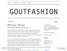 Tablet Screenshot of goutfashion.wordpress.com