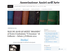 Tablet Screenshot of amicinellarte.wordpress.com