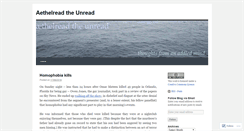 Desktop Screenshot of aethelreadtheunread.wordpress.com