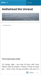 Mobile Screenshot of aethelreadtheunread.wordpress.com