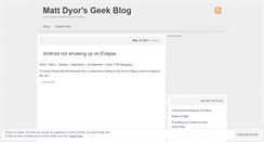 Desktop Screenshot of geekdyor.wordpress.com