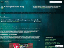 Tablet Screenshot of crittergetritter.wordpress.com