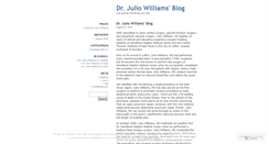 Desktop Screenshot of drjuliowilliams.wordpress.com