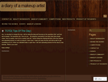 Tablet Screenshot of makeupcafe.wordpress.com