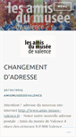 Mobile Screenshot of amismuseedevalence.wordpress.com