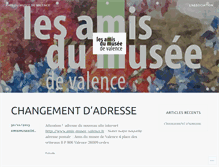 Tablet Screenshot of amismuseedevalence.wordpress.com