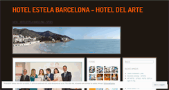 Desktop Screenshot of hotelestela.wordpress.com