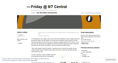 Desktop Screenshot of friday87central.wordpress.com