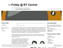 Tablet Screenshot of friday87central.wordpress.com