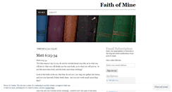 Desktop Screenshot of finfaith.wordpress.com