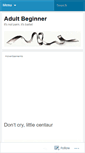 Mobile Screenshot of adultbeginner.wordpress.com