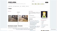 Desktop Screenshot of pixelgrin.wordpress.com