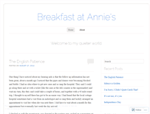 Tablet Screenshot of breakfastatannies.wordpress.com