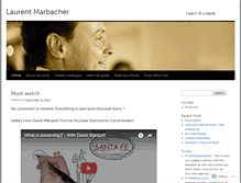 Tablet Screenshot of laurentmarbacher.wordpress.com