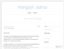 Tablet Screenshot of mangeshjadhav.wordpress.com