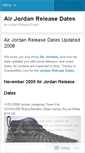 Mobile Screenshot of jordanreleasedates.wordpress.com